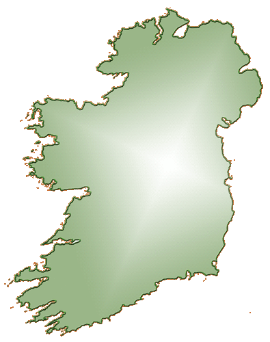 Ireland with gradient
