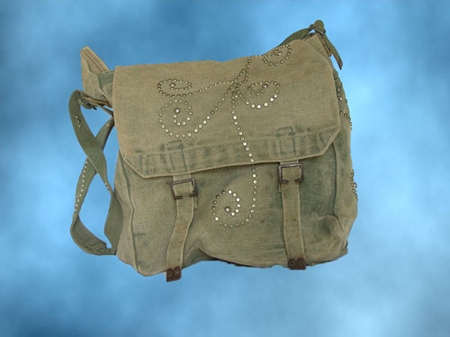 Brown satchel bag.